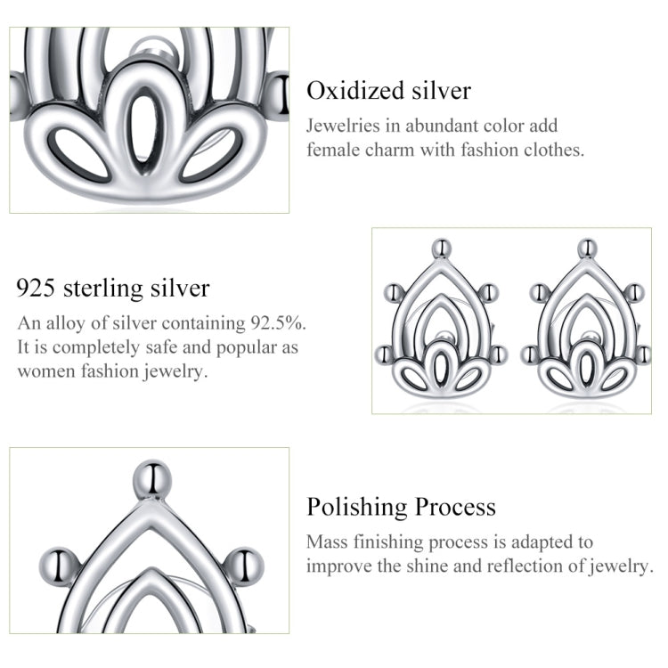 S925 Sterling Silver Lotus Bud Women Earrings