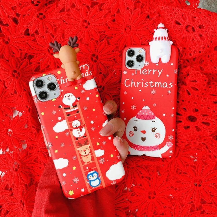For iPhone 11 Christmas Series Painted Pattern TPU Case