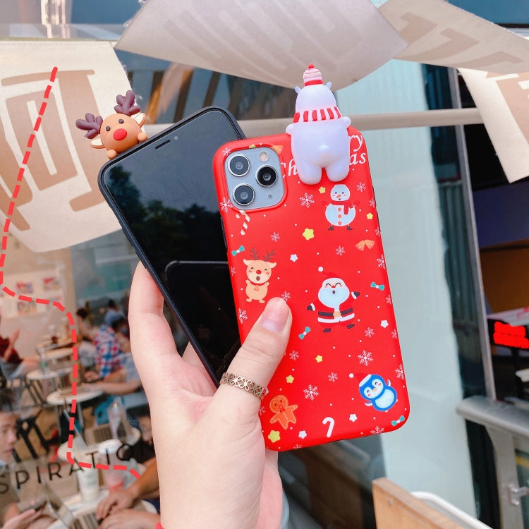 For iPhone 11 Pro Max Christmas Series Painted Pattern TPU Case