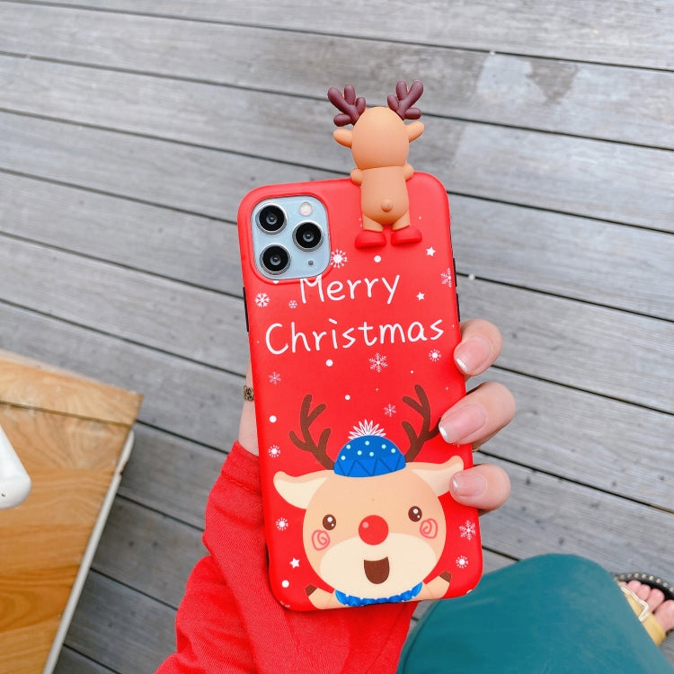 For iPhone 12 mini Christmas Series Painted Pattern TPU Case