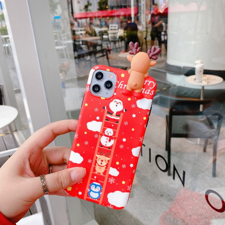 For iPhone 12 Pro Max Christmas Series Painted Pattern TPU Case