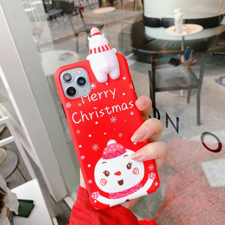 For iPhone 12 Pro Max Christmas Series Painted Pattern TPU Case