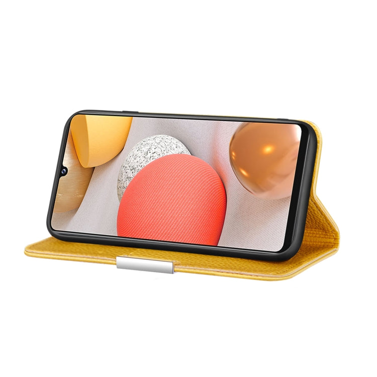 For Samsung Galaxy A42 5G Litchi Texture Horizontal Flip Leather Case with Holder & Card Slots