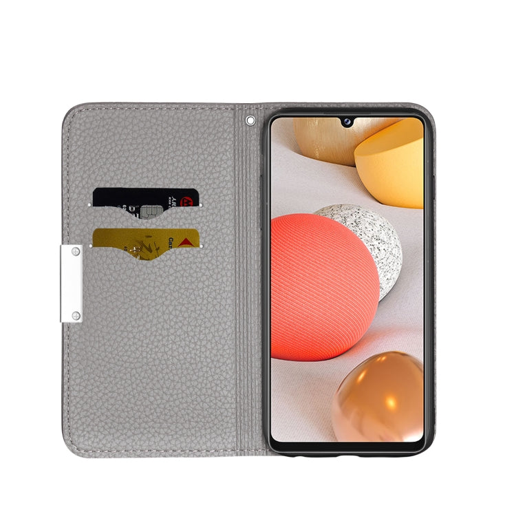 For Samsung Galaxy A42 5G Litchi Texture Horizontal Flip Leather Case with Holder & Card Slots