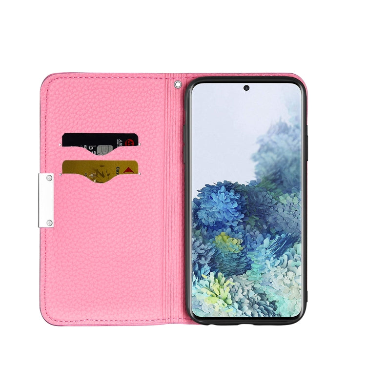 For Samsung Galaxy S21 5G Litchi Texture Horizontal Flip Leather Case with Holder & Card Slots