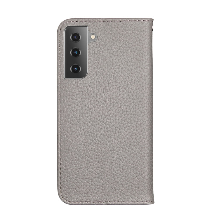 For Samsung Galaxy S21 5G Litchi Texture Horizontal Flip Leather Case with Holder & Card Slots