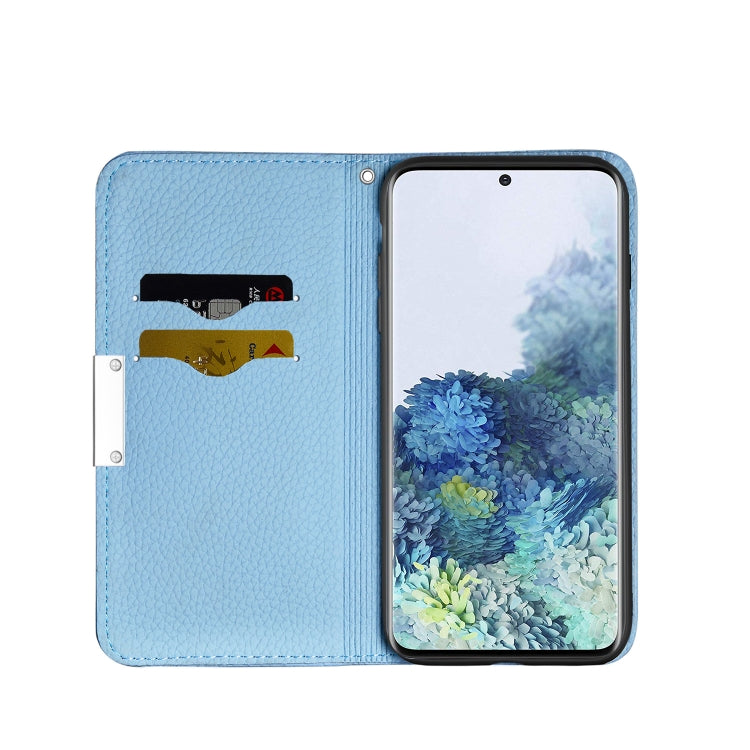 For Samsung Galaxy S21+ 5G Litchi Texture Horizontal Flip Leather Case with Holder & Card Slots