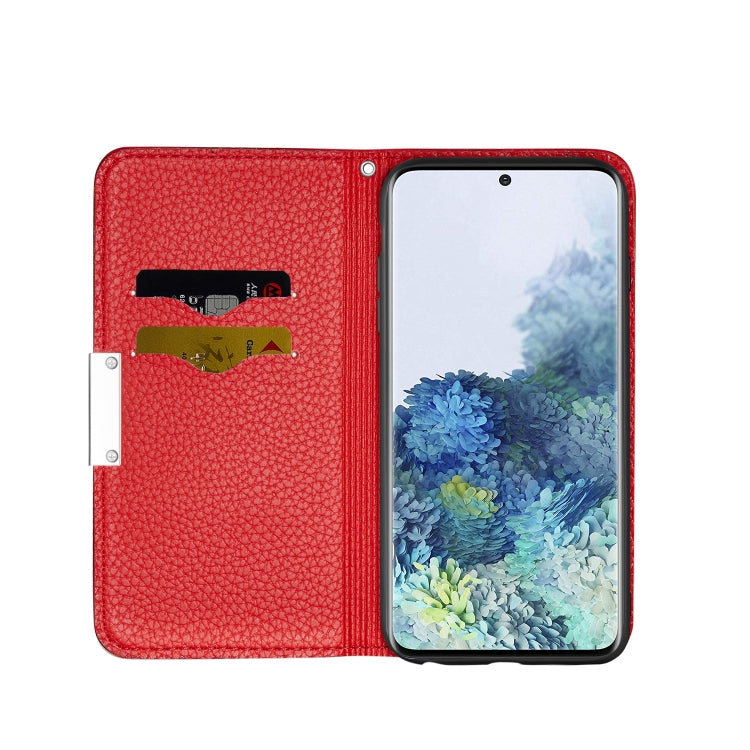 For Samsung Galaxy S21+ 5G Litchi Texture Horizontal Flip Leather Case with Holder & Card Slots