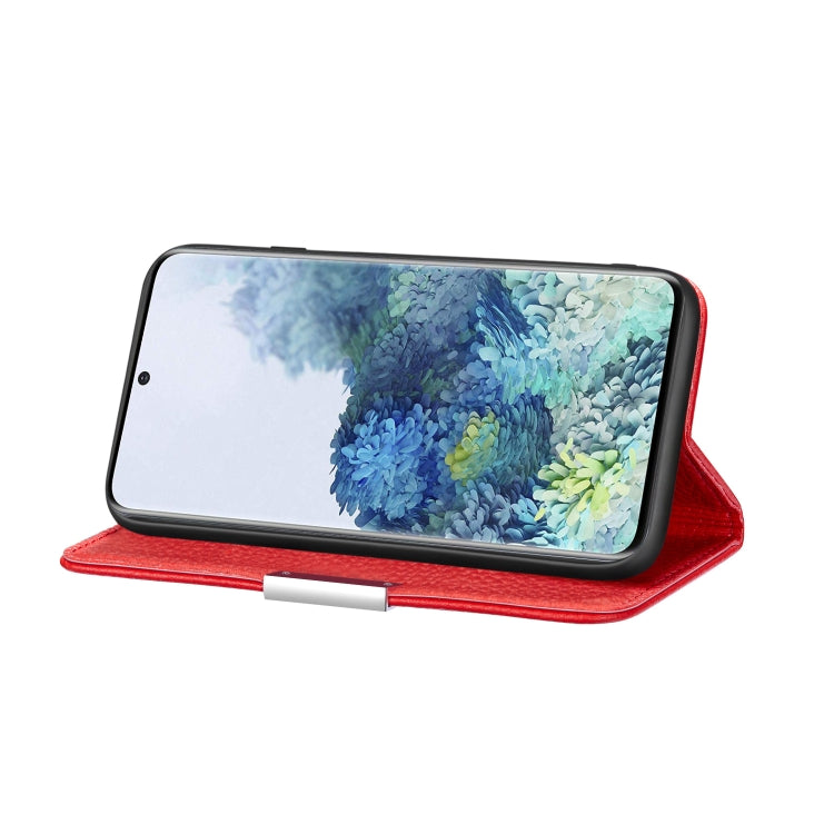 For Samsung Galaxy S21+ 5G Litchi Texture Horizontal Flip Leather Case with Holder & Card Slots