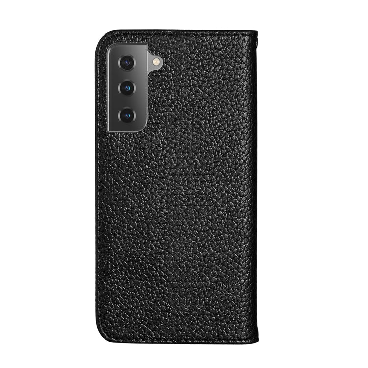For Samsung Galaxy S21+ 5G Litchi Texture Horizontal Flip Leather Case with Holder & Card Slots