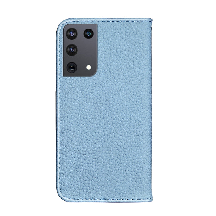 For Samsung Galaxy S21 Ultra 5G Litchi Texture Horizontal Flip Leather Case with Holder & Card Slots