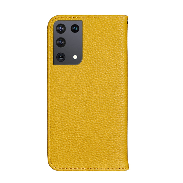 For Samsung Galaxy S21 Ultra 5G Litchi Texture Horizontal Flip Leather Case with Holder & Card Slots