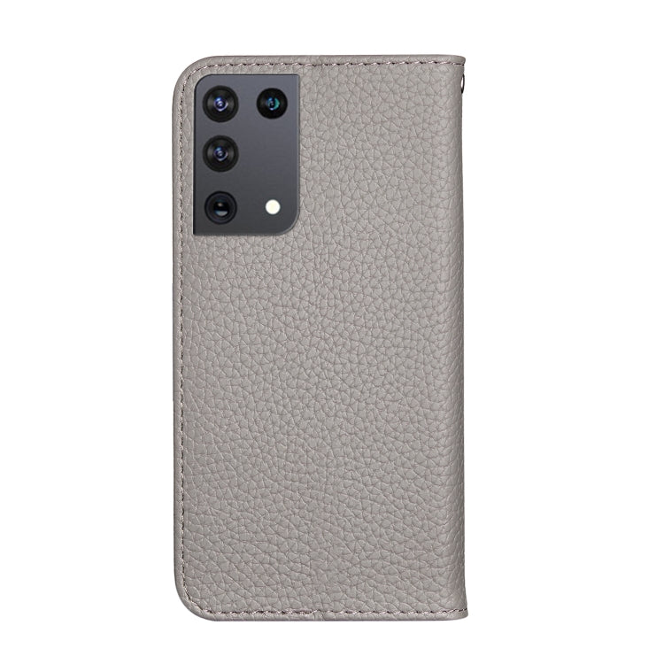 For Samsung Galaxy S21 Ultra 5G Litchi Texture Horizontal Flip Leather Case with Holder & Card Slots
