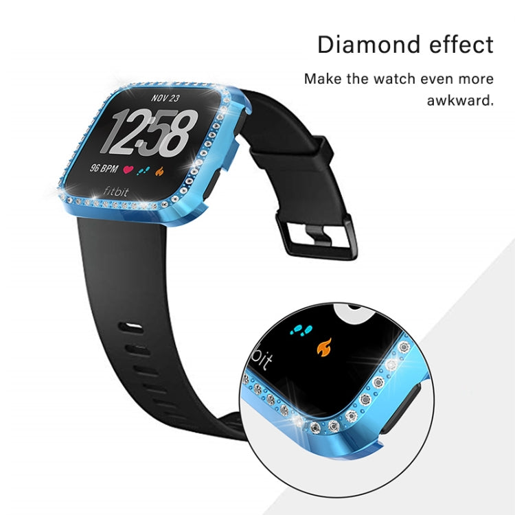 For Fitbit Versa / Versa Lite Universal Smart Watch PC Diamond Protective Case