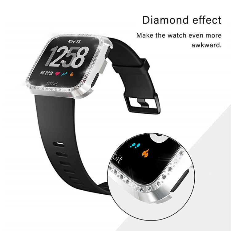For Fitbit Versa / Versa Lite Universal Smart Watch PC Diamond Protective Case