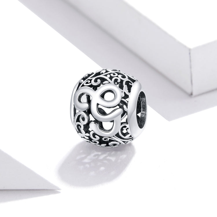 S925 Sterling Silver Mori Series Hollow Letters Beads DIY Bracelet Necklace Accessories