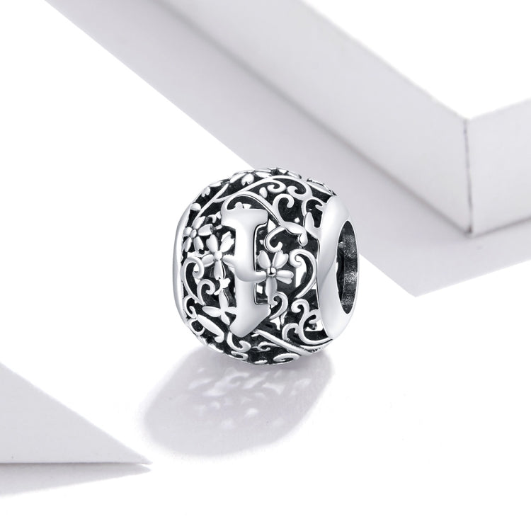 S925 Sterling Silver Mori Series Hollow Letters Beads DIY Bracelet Necklace Accessories