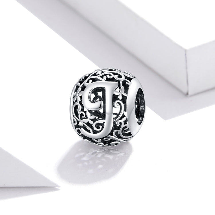 S925 Sterling Silver Mori Series Hollow Letters Beads DIY Bracelet Necklace Accessories