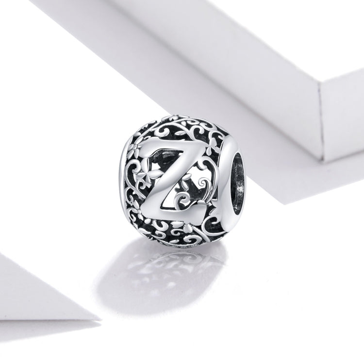 S925 Sterling Silver Mori Series Hollow Letters Beads DIY Bracelet Necklace Accessories