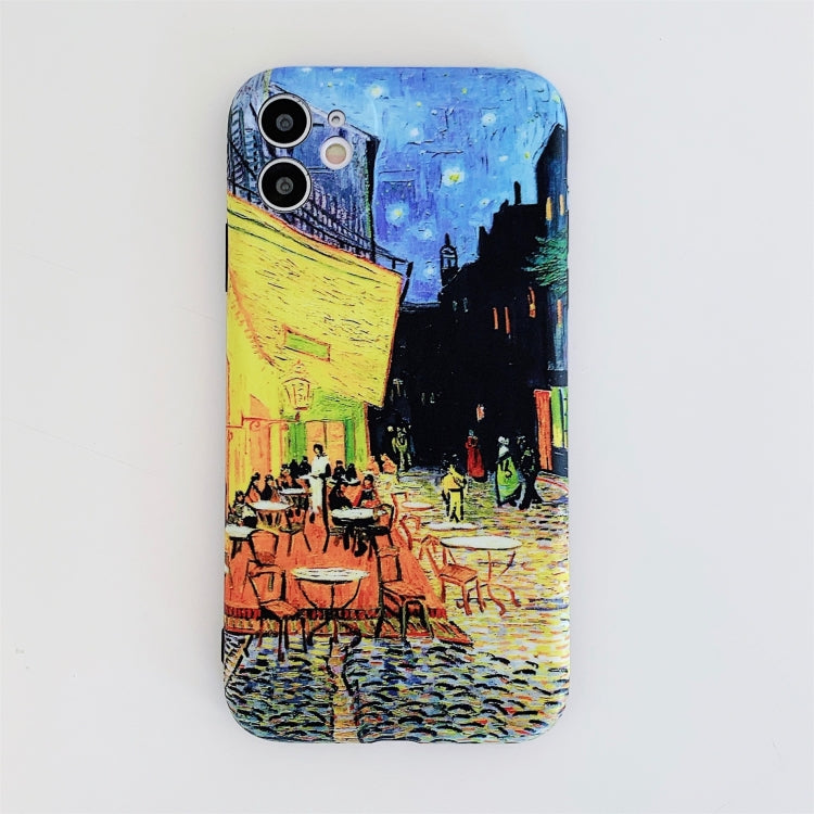 For iPhone 11 Pro IMD Workmanship TPU Oil Painting Protective Case