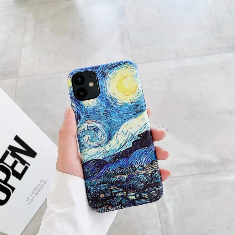 For iPhone 11 Pro Max IMD Workmanship TPU Oil Painting Protective Case