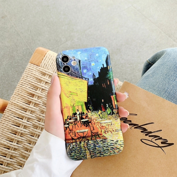 For iPhone 11 Pro Max IMD Workmanship TPU Oil Painting Protective Case