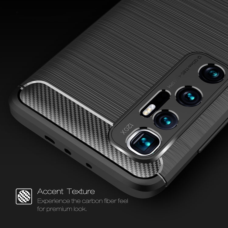 For Xiaomi Mi 10 Ultra Brushed Texture Carbon Fiber TPU Case