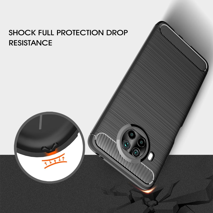 For Xiaomi Mi 10T Lite 5G Brushed Texture Carbon Fiber TPU Case