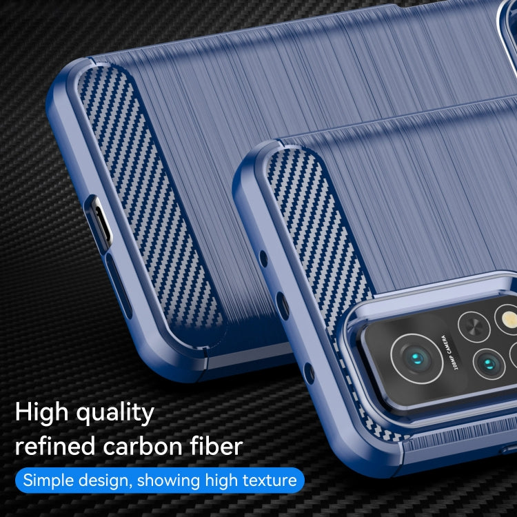 For Xiaomi Mi 10T Pro 5G Brushed Texture Carbon Fiber TPU Case