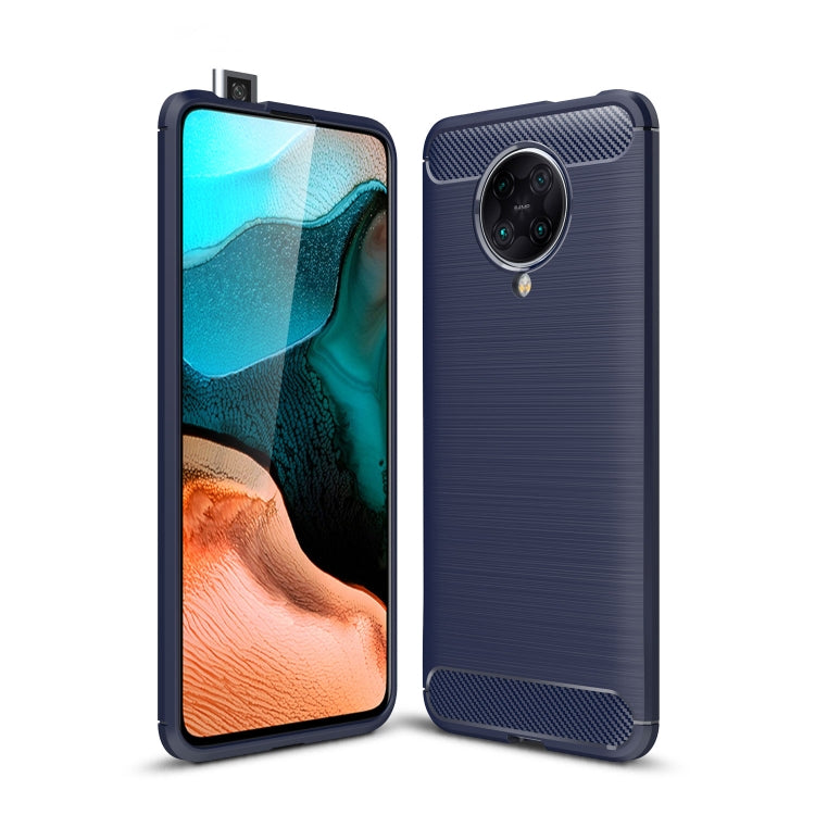 For Xiaomi Redmi K30 Ultra Brushed Texture Carbon Fiber TPU Case