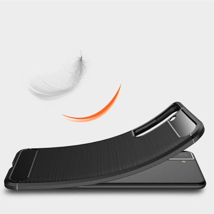 For Samsung Galaxy S30+ Brushed Texture Carbon Fiber TPU Case