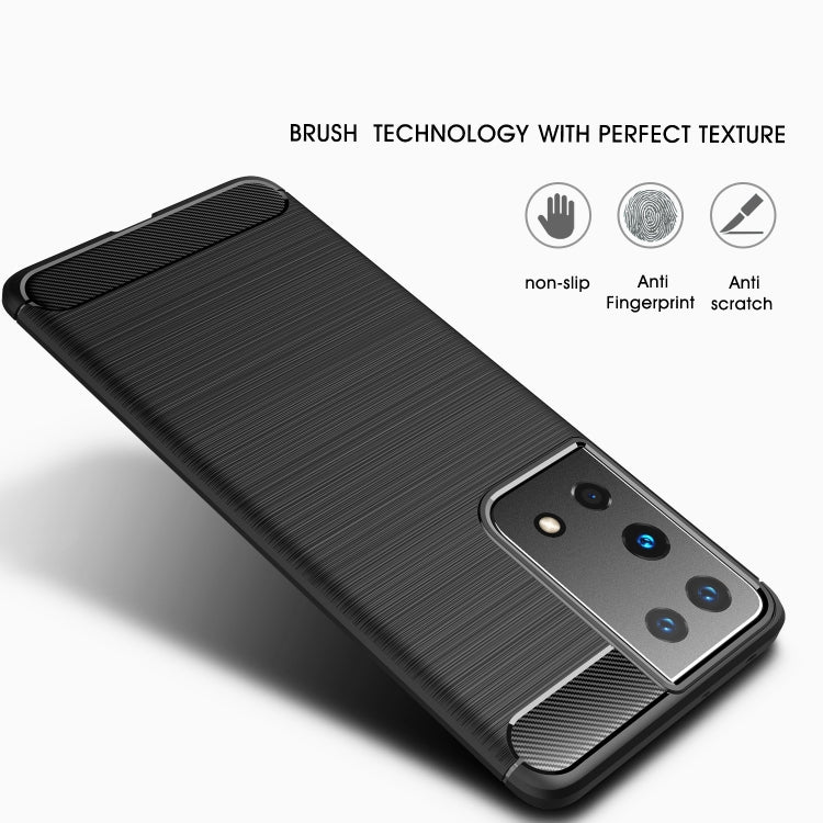 For Samsung Galaxy S30 Ultra Brushed Texture Carbon Fiber TPU Case