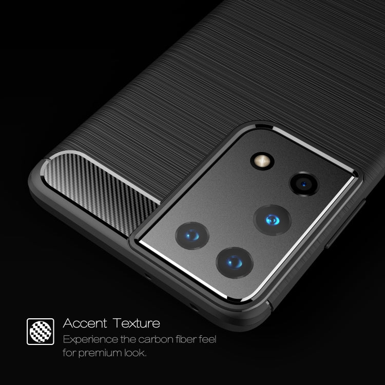 For Samsung Galaxy S30 Ultra Brushed Texture Carbon Fiber TPU Case