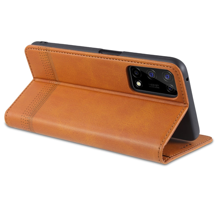For OPPO K7x / Realme V5 5G AZNS Magnetic Calf Texture Horizontal Flip Leather Case with Card Slots & Holder & Wallet