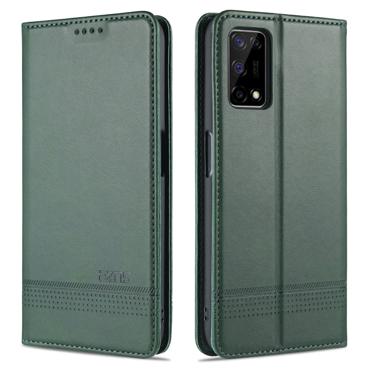 For OPPO K7x / Realme V5 5G AZNS Magnetic Calf Texture Horizontal Flip Leather Case with Card Slots & Holder & Wallet