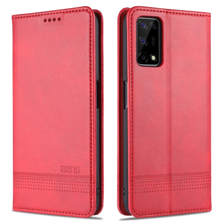 For OPPO K7x / Realme V5 5G AZNS Magnetic Calf Texture Horizontal Flip Leather Case with Card Slots & Holder & Wallet