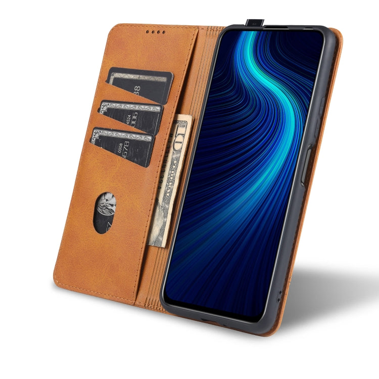 For Huawei Enjoy 20 Plus 5G AZNS Magnetic Calf Texture Horizontal Flip Leather Case with Card Slots & Holder & Wallet