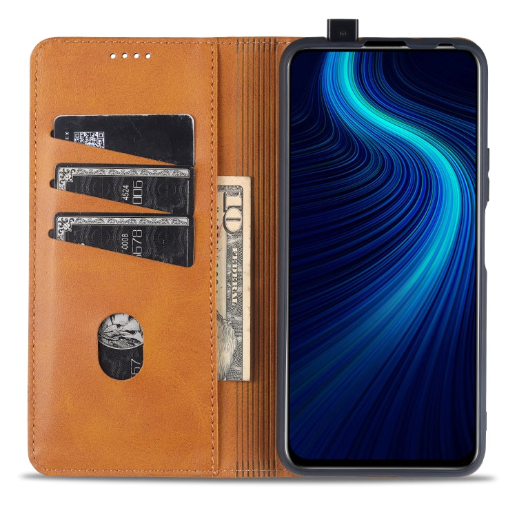 For Huawei Enjoy 20 Plus 5G AZNS Magnetic Calf Texture Horizontal Flip Leather Case with Card Slots & Holder & Wallet