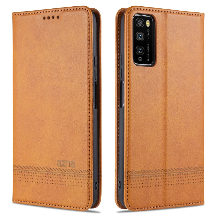 For Huawei Enjoy 20 Pro / Enjoy Z 5G AZNS Magnetic Calf Texture Horizontal Flip Leather Case with Card Slots & Holder & Wallet