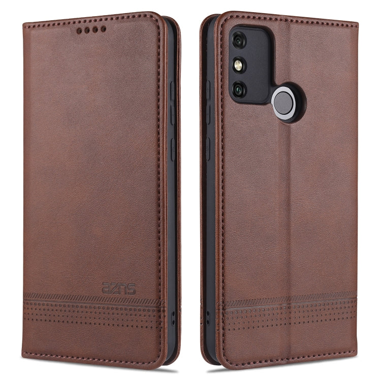 For Huawei Honor 9A AZNS Magnetic Calf Texture Horizontal Flip Leather Case with Card Slots & Holder & Wallet
