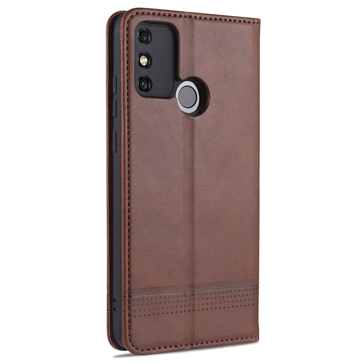 For Huawei Honor 9A AZNS Magnetic Calf Texture Horizontal Flip Leather Case with Card Slots & Holder & Wallet