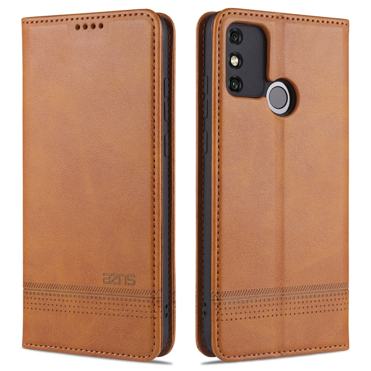 For Huawei Honor 9A AZNS Magnetic Calf Texture Horizontal Flip Leather Case with Card Slots & Holder & Wallet