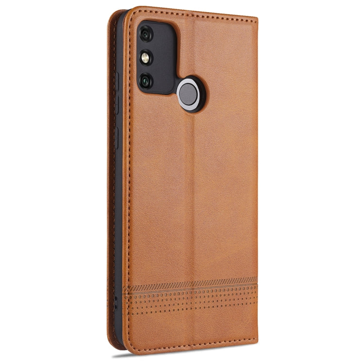 For Huawei Honor 9A AZNS Magnetic Calf Texture Horizontal Flip Leather Case with Card Slots & Holder & Wallet