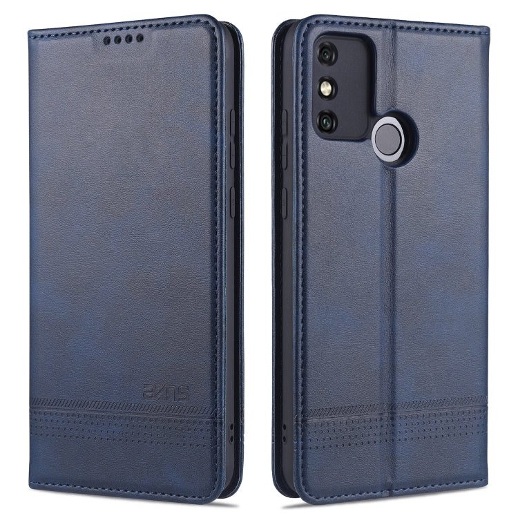 For Huawei Honor 9A AZNS Magnetic Calf Texture Horizontal Flip Leather Case with Card Slots & Holder & Wallet