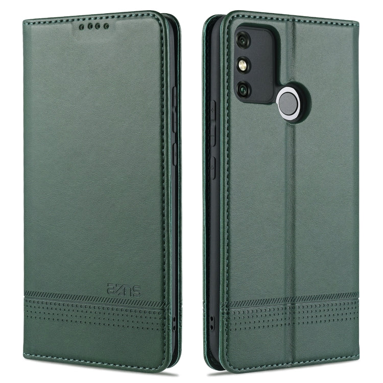 For Huawei Honor 9A AZNS Magnetic Calf Texture Horizontal Flip Leather Case with Card Slots & Holder & Wallet