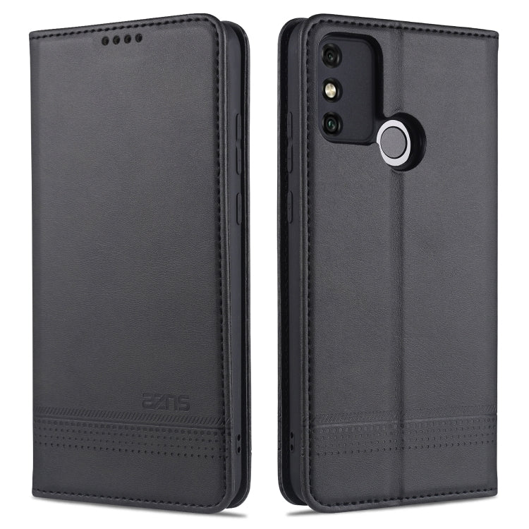 For Huawei Honor 9A AZNS Magnetic Calf Texture Horizontal Flip Leather Case with Card Slots & Holder & Wallet