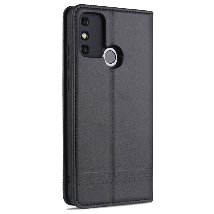 For Huawei Honor 9A AZNS Magnetic Calf Texture Horizontal Flip Leather Case with Card Slots & Holder & Wallet