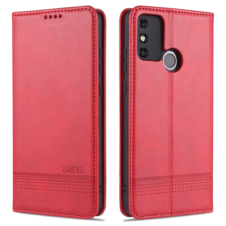 For Huawei Honor 9A AZNS Magnetic Calf Texture Horizontal Flip Leather Case with Card Slots & Holder & Wallet