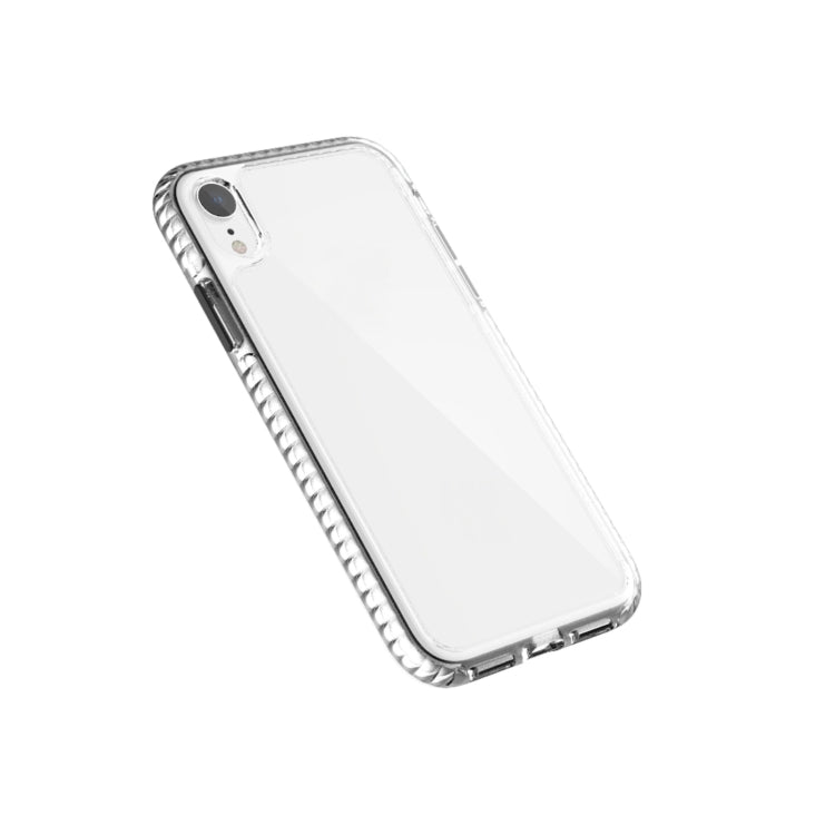 For iPhone XR 2 in 1 Ultra Clear Elf Shockproof PC + TPU Case with Removable Color Button