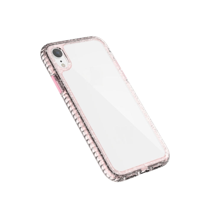 For iPhone XR 2 in 1 Ultra Clear Elf Shockproof PC + TPU Case with Removable Color Button